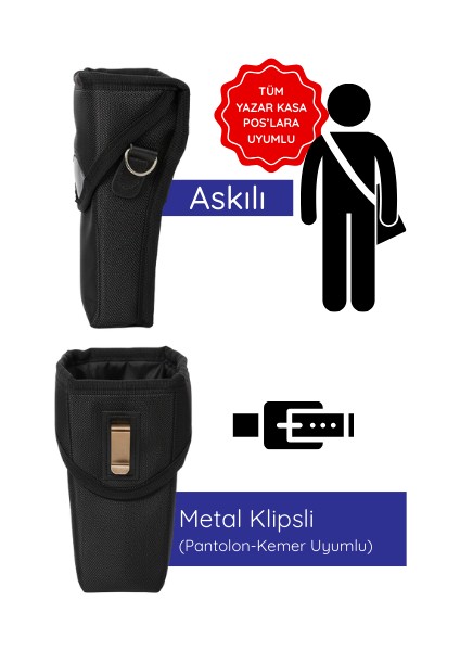 Yazar Kasa Pos Taşıma Çantası - Tüm Pos Cihazlarına Uyumlu - Klipsli fiyatları