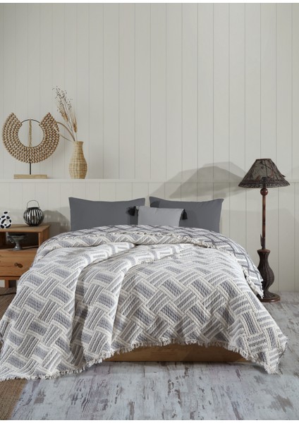 Çift Taraflı, Hasır Desenli, 5 Katlı, Dolgulu Müslin Battaniye, Yorgan, 220 x 240 cm modelleri