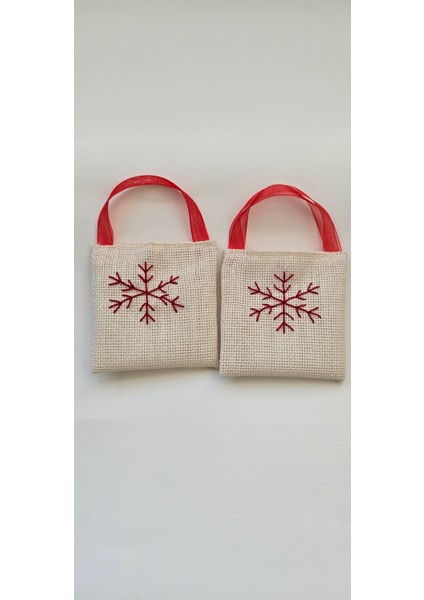 5’li Küçük Hediye Kesesi(Kar Tanesi) – Takı, Küpe, Yüzük, Nişan Şekeri ve Harçlık Para Için Mini Kese Seti