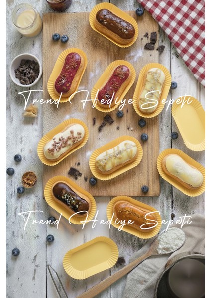 Takribi 200 Adet Sarı Kağıdı , 24X54X18H mm Baklava Sunumluk , Küçük Boy Muffin Kek Kalıbı