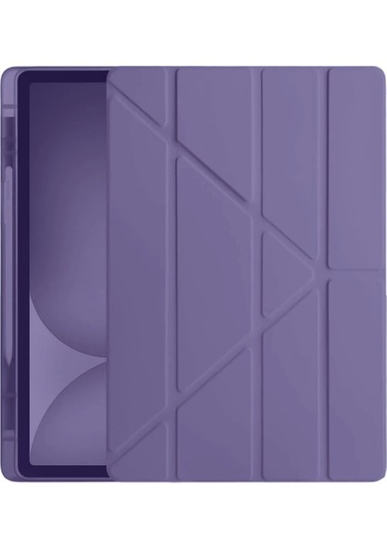 iPad Pro 11 (2024) Kılıf Kalemlikli Hugo Tablet Kılıfı - MOR-(5796) - MK001R-4OF1E8