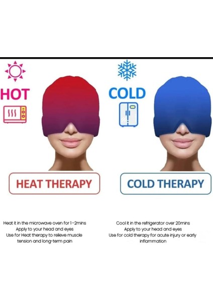 Migren Soğuk-Sıcak Kompres Maske | Baş Ağrısı ve Stres Gidermeye Yardımcı Jel Maske fiyatları