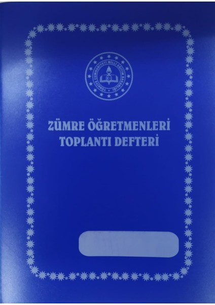 Zümre Öğretmenleri Toplantı Defteri (40 Yaprak 80 Sayfa)