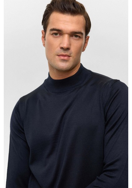 Yün Akrilik Yarım Balıkçı Yaka Lacivert Erkek Kazak TR2013700485 fiyatları