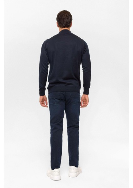 Yün Akrilik Yarım Balıkçı Yaka Lacivert Erkek Kazak TR2013700485 indirimleri