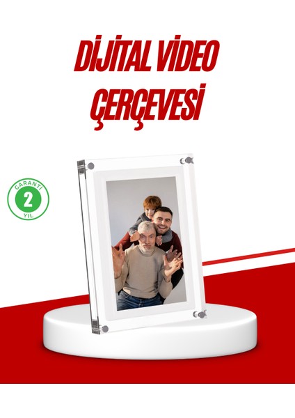 Şık ve Dekoratif 7 Inç Dijital Fotoğraf Çerçevesi – Anılarınızı Sergile - MK001R-4OI6K