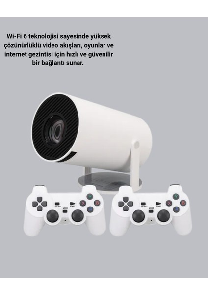 Bluetooth 5.0 ve Wi-Fi 6 Akıllı 4K Projeksiyon - MK001R-4O9SJ4 fırsatları