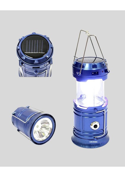 Solar Kamp Lambası Kızak Sistemli Şarjlı Taşınabilir Doğa Yürüyüşü Işı - MK001R-4O7JH fırsatları