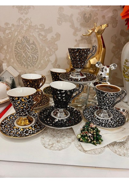 Leo 6 Kişilik Kahve Fincan Takımı 90 ml fiyatları