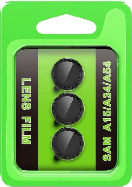 Samsung Galaxy A15 4g Raze Metal Kamera Lens - SIYAH-(5796) - MK001R-4O8ZS9