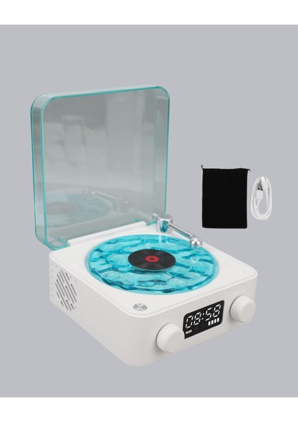 Gece Lambası Stereo Bluetooth Hoparlör Dijital Saatli Vintage Tasarım Çok Fonksi - MK001R-4O873 fiyatları