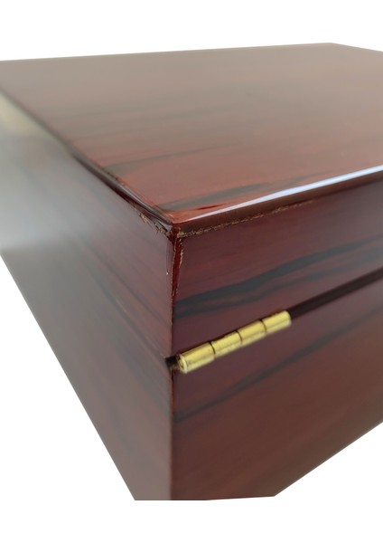 De Folu Bordo Anahtarlı Humidor Puro Kutusu RC63-D fiyatları