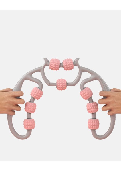 Taşınabilir 3D Masaj Rulosu – Kas Rahatlatıcı ve Yağ Azaltıcı Masaj Cihazı - MK001R-4O8IV fırsatları