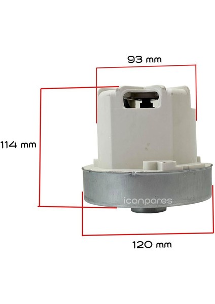 Elektrikli Süpürge Motoru SRV65CP Bakır Sargılı 1600 W modelleri