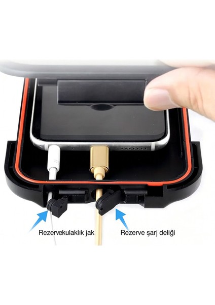 Motosiklet ve Bisiklet Atv Scooter Gidon Telefon Tutucu 360° Döner Başlıklı Su Geçirmez