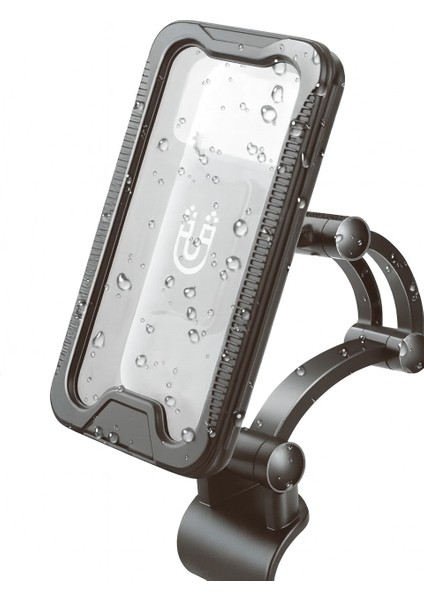 Motosiklet ve Bisiklet Atv Scooter Gidon Telefon Tutucu 360° Döner Başlıklı Su Geçirmez indirimleri