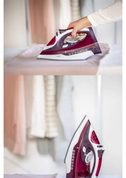 Buharlı Ütü 2200 Watt Seramik Tabanlı Taşınabilir Kablolu Ütü - MK001R-4OAL54 fırsatları