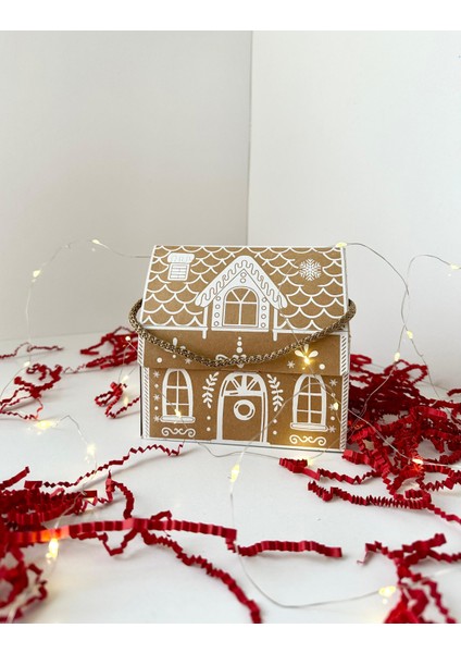 Yılbaşı Gingerbread Mini Hediye Çantası | 6’lı Paket modelleri