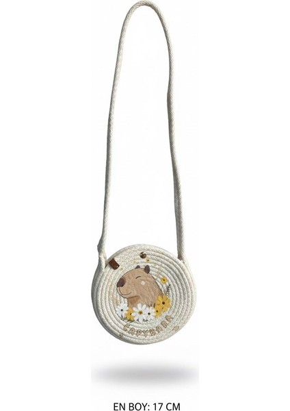 El Yapımı Çocuklara Uygun Temalı Organik Ip Çocuk Çantası (Çap 17 Cm) modelleri