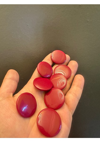 8 Adet Bordo Düğme Set Çap 3 cm