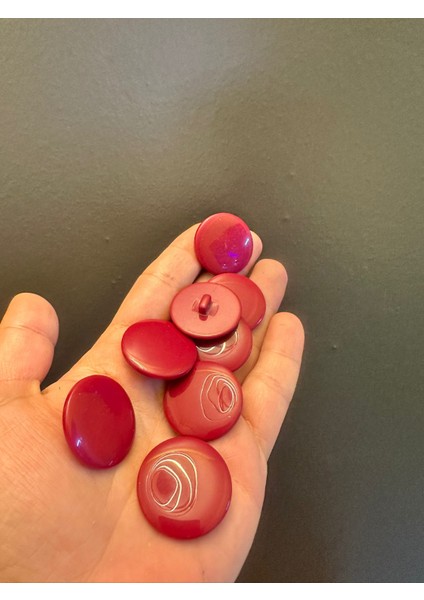 8 Adet Bordo Düğme Set Çap 3 cm indirimleri