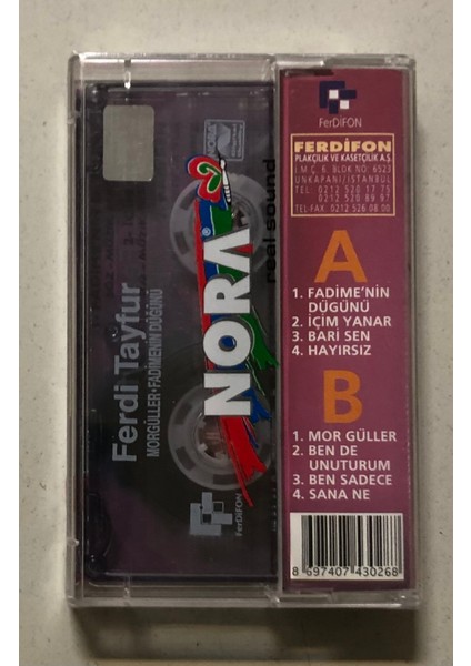 Ferdi Tayfur Mor Güller Fadime'nin Düğünü Kaset (Jelatininde Sıfır Orijinal Dönem Baskı Kaset) fiyatları