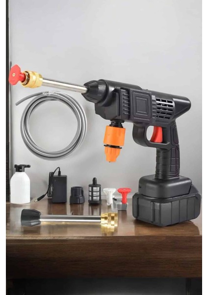 Bahçe ve Araba Yıkama Tabancası Su Basınçlı Hazneli Bataryalı Oto Yıkama - MK001R-4OJCD2 modelleri