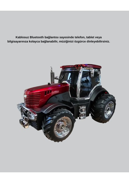 Traktör Tasarımlı Bluetooth Hoparlör 12W Tws Destekli Nostaljik Model - MK001R-4O7JA4 modelleri