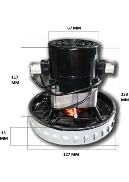 Elektrikli Süpürge Motoru SRV45 1500 W fiyatları