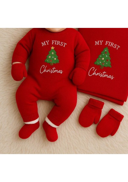 Bebek Yenidoğan Noel Yılbaşı Konsept 5 Parça Set Ağaç Nakışlı fiyatları