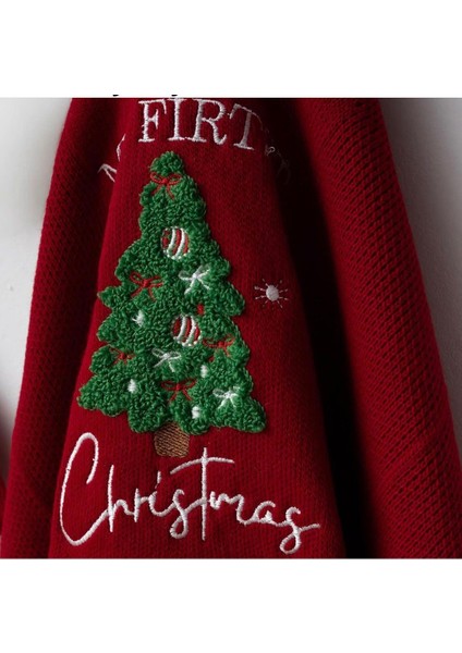 Bebek Yenidoğan Noel Yılbaşı Konsept 5 Parça Set Ağaç Nakışlı fırsatları