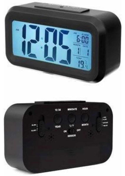 Dijital Masa Saati Takvim Çalar Saat Alarmlı Işıklı LED Ekran Pilli - MK001R-4OJLN1 fiyatları