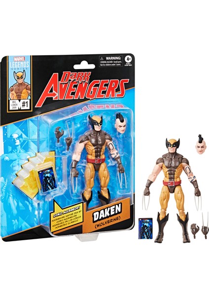Legends Daken (Wolverine), Avengers Comics Aksiyon Figürü, Çizgi Roman Aksesuarlı