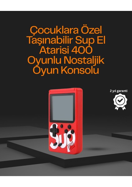 3 Inç Ekranlı Klasik Oyunlu El Konsolu - MK001R-4OI0T5