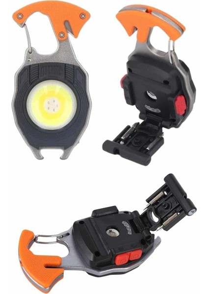 Çok Işlevli Acil Durum Işığı USB Şarjlı Cep Feneri 7 Farklı Mod - MK001R-4OAA08 indirimleri