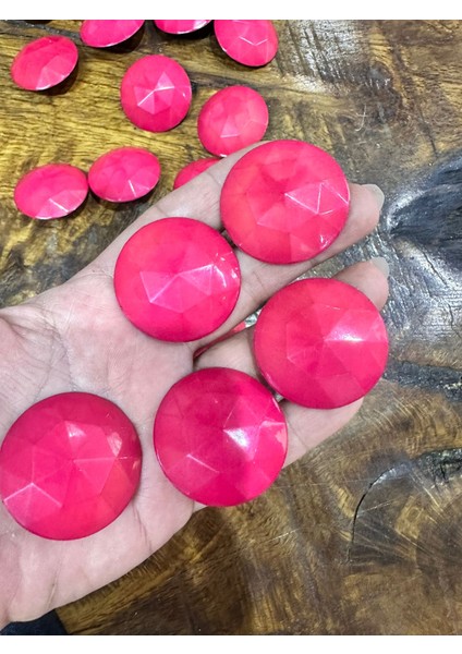 Pembe 6 Lı Düğme Seti Çap 4 cm modelleri