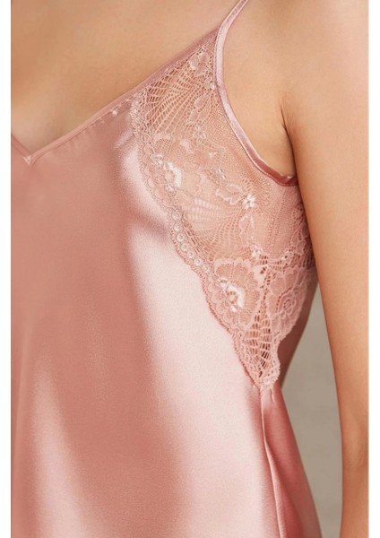 7085 Saten 4'lü Gecelik&sabahlık Büstiyerli Şort Takım indirimleri