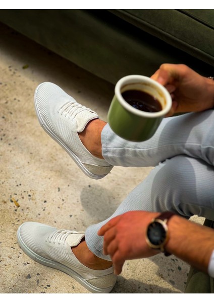 Nrzsnt KB-101 Kuback Beyaz Triko Bağcıklı Günlük Erkek Ayakkabı (Numara: 43) indirimleri