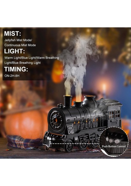 Uçucu Yağ Difüzörü, Uzaktan Kumandalı Aromaterapi Nemlendirici - Nostaljik Eski Tren Modeli fiyatları