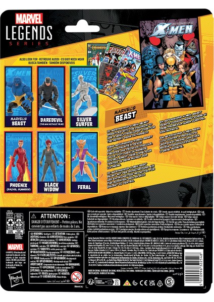 Legends Marvel's Beast (X-Men Comics) Aksiyon Figürü, Çizgi Roman Aksesuarlı