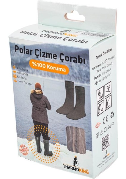Polar Çizme Çorabı - Kamuflaj - Termal - Thermoking indirimleri