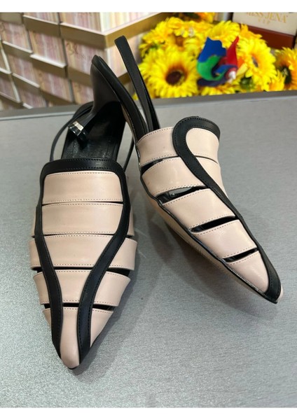 Özel Tasarım 2025 Model Açık Topuk Kadın Ayakkabı 5 cm Mini Topuk