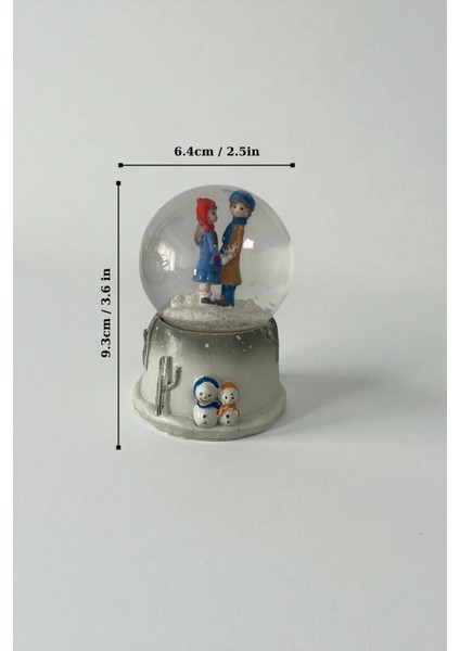 ışıklı sulu kar küresi kış temalı modelleri