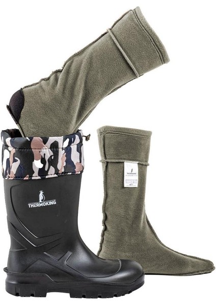 Polar Çizme Çorabı - Haki - Termal - Thermoking fırsatları