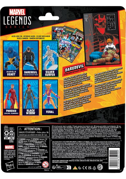 Legends Daredevil (The Man Without Fear Comics) Aksiyon Figürü, Çizgi Roman Aksesuarlı
