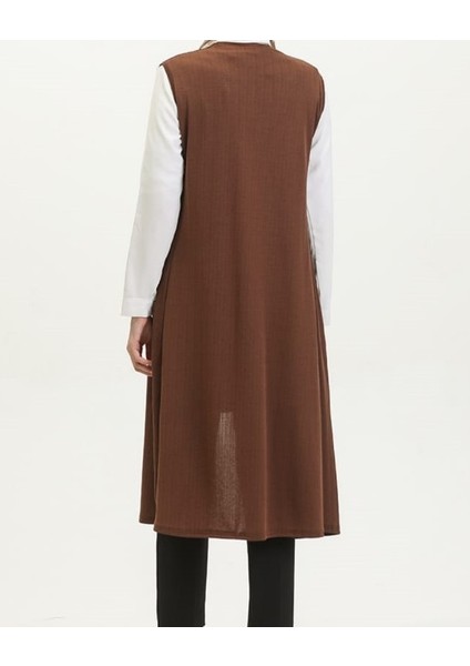 Sade Dökümlü Uzun Yelek fiyatları