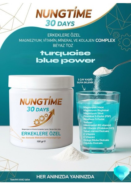 Nungtime Komplex Mineral,magnezyum,vitamin,kolajen Erkek Için 100 gr Takviye Edici Gıda modelleri