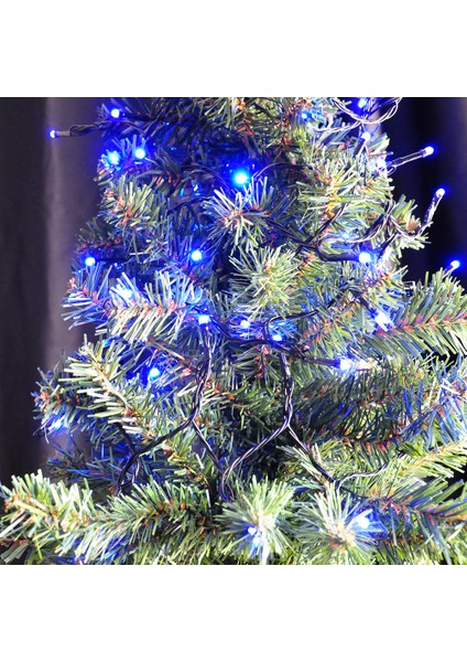 Yılbaşı LED Işık 8m Pirinç Mavi Işık Pilli
