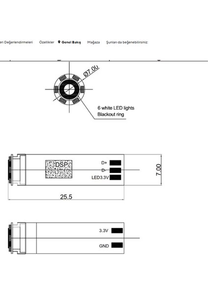 OV2755 Sensör 7.0mm Çap 2mp 1080P Hd Endoskop Kamera Modülü Elektronik Bileşen Aksesuarları Için indirimleri