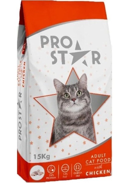 Prostar Tavuklu Yetişkin Kedi Maması 15 kg